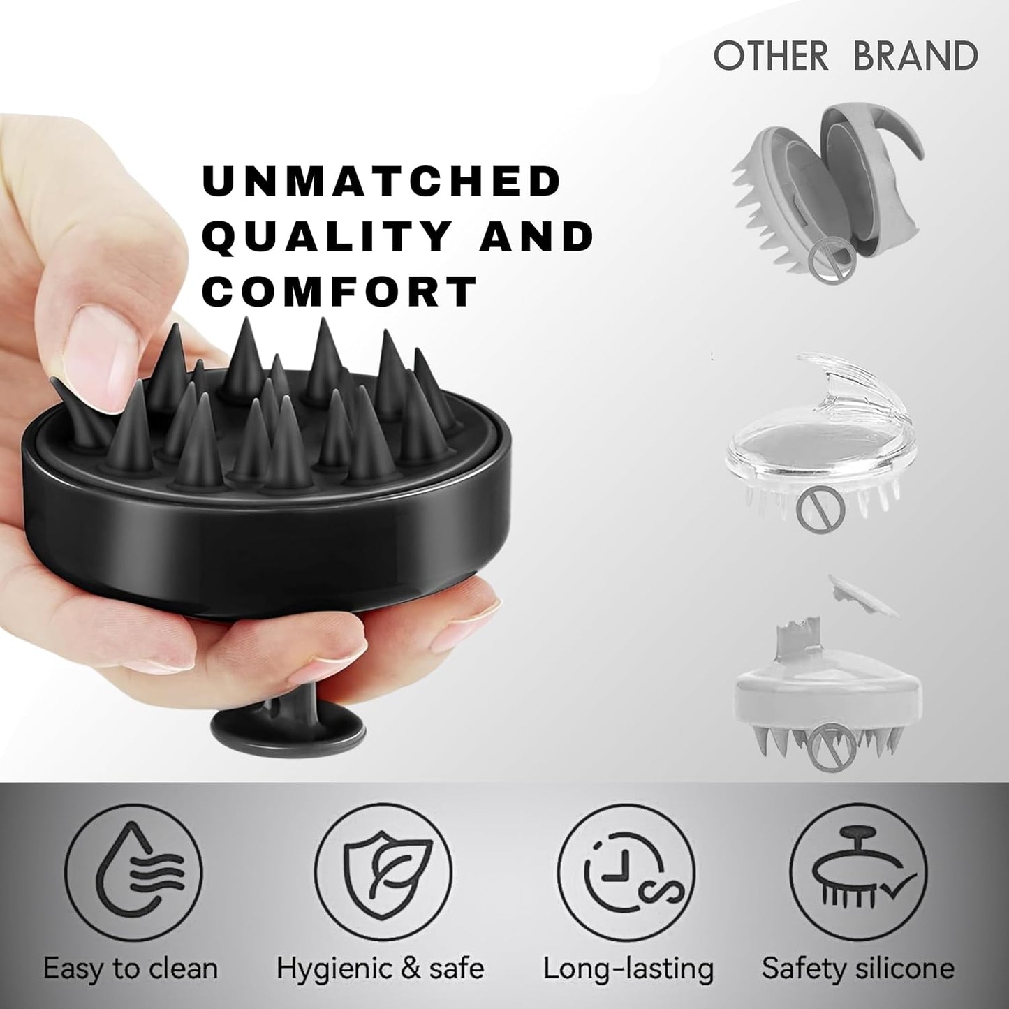 Calmiya™ Hair Massager – 2-in-1 Massage Brush