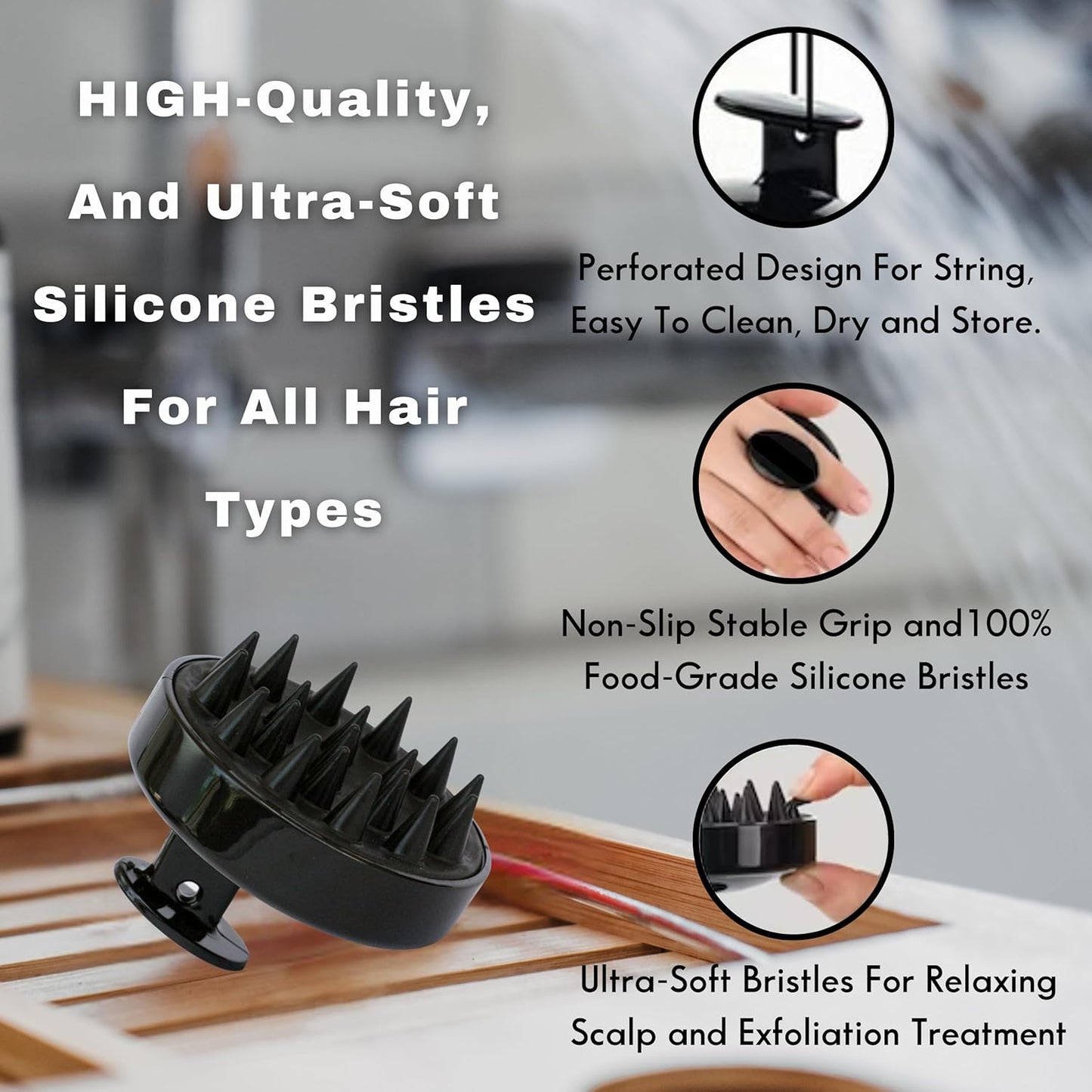 Calmiya™ Hair Massager – 2-in-1 Massage Brush