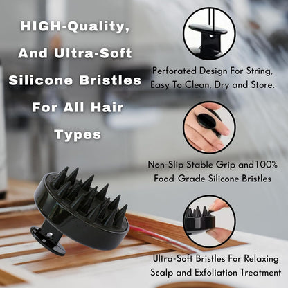 Calmiya™ Hair Massager – 2-in-1 Massage Brush
